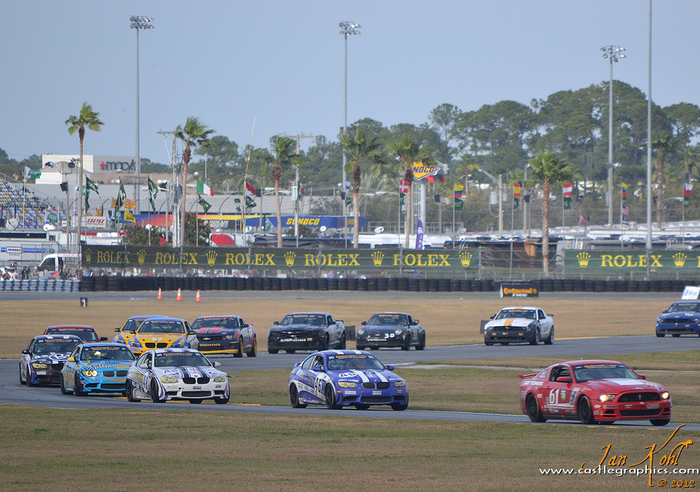 Continental Tires Race: Chasing the Pony
A string of BMWs try to chase down the fast Mustang of Roush & Johnson
Keywords: 2012 Rolex 24