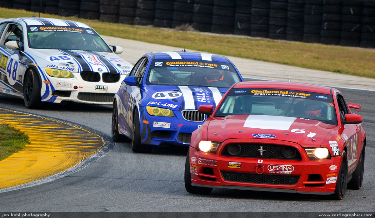 Continental Tires Race: Fight for the lead
The #61 Roush Ford Mustang holds off the charging BMW brigade.
Keywords: 2012 Rolex 24