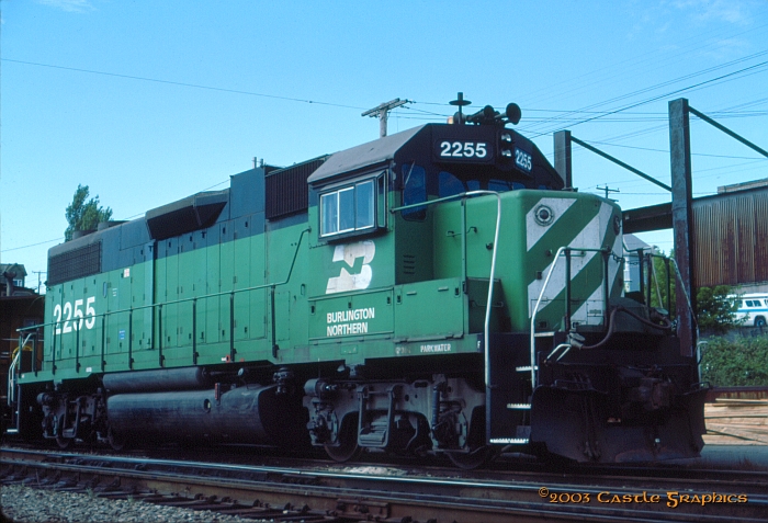 bn 2255 GP38-2 bellingham WA 1987
