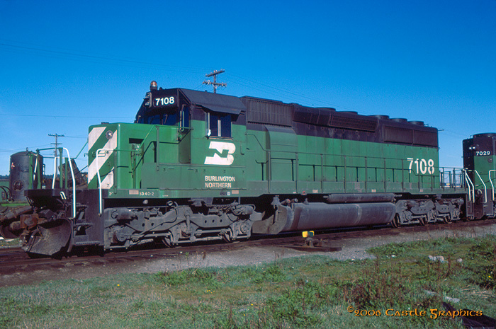 bn 7108 SD40-2 auburn wa mar21 1981
