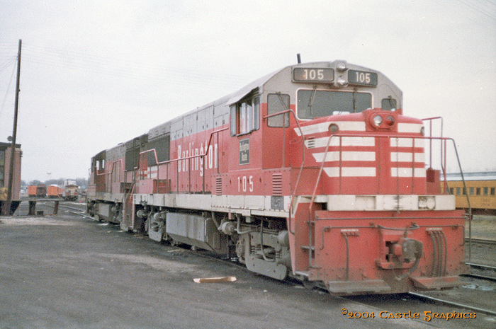 cbq 105 102 U25B savanna il 1969a
