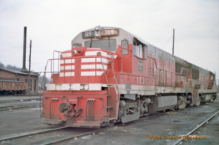 cbq 105 102 U25B savanna il 1969e
