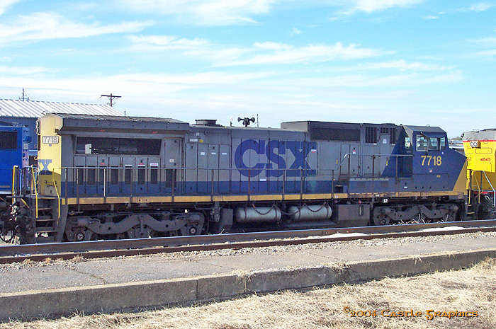 csx 7718 CW40-8 raleigh nc feb2 2004
