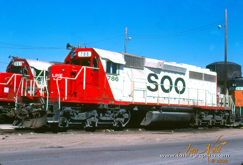 soo 786 SD40-2 bensonville il 1989-04-15
