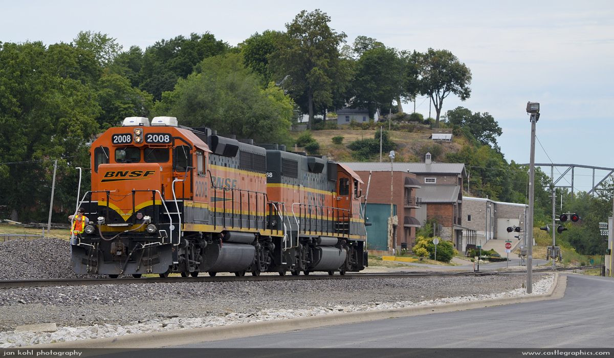 BNSF GP38-2 switches a local in Louisiana
