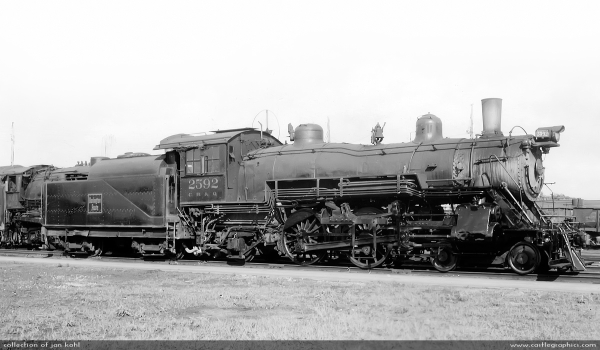 cbq 2592 4-4-2 galesburg il 1949-06-12
