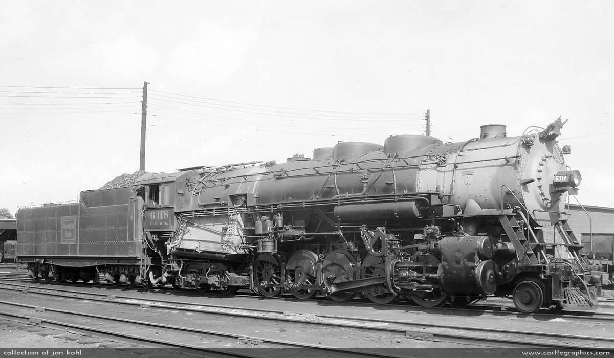 cbq 6318 2-10-4 galesburg il 1949-06-17
