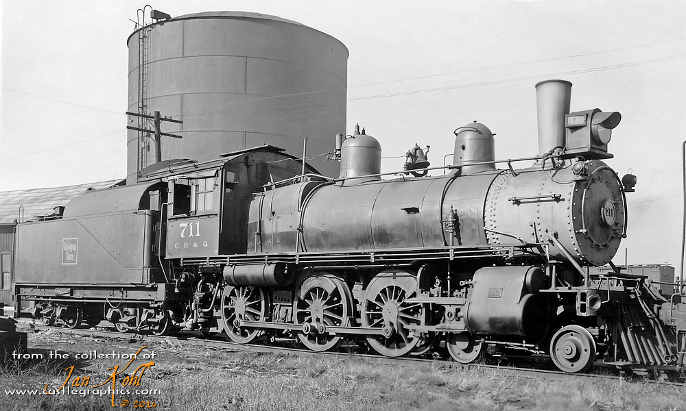 cbq 711 4-6-0 galesburg il 1940-10-09

