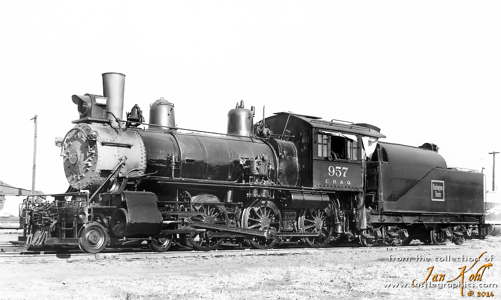 cbq 957 4-6-0 lincoln ne nov13 1953
